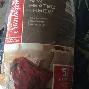 Fleece Heated Throw blanket
